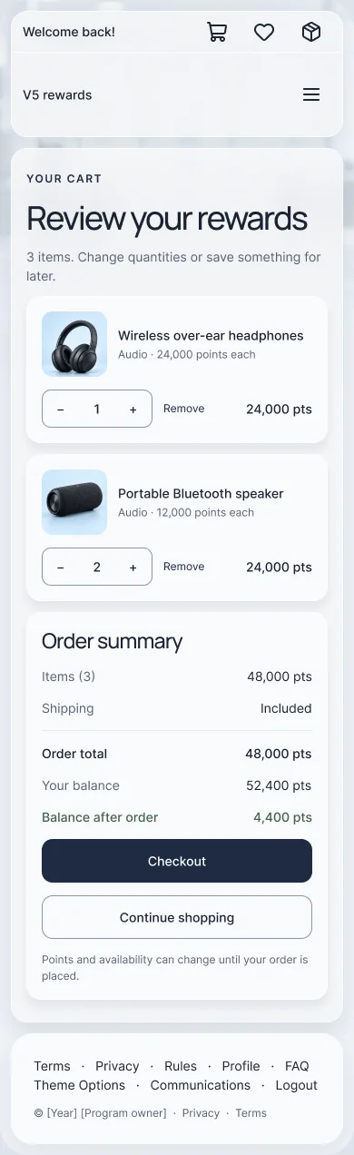 Hi-fi cart on a phone