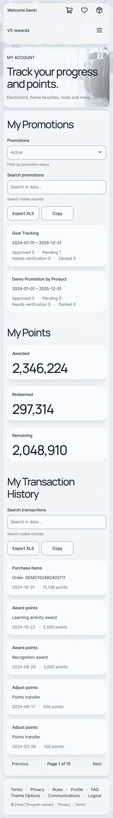 V5 account on a phone